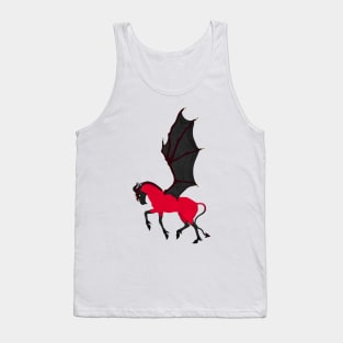 Halloween Horse Design - Yellow Eyes Tank Top